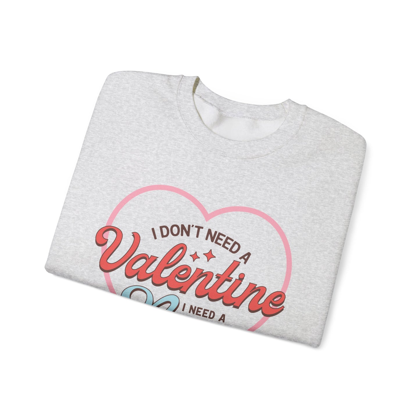 Valentine's - Unisex Heavy Blend™ Crewneck Sweatshirt - Valentine Nap