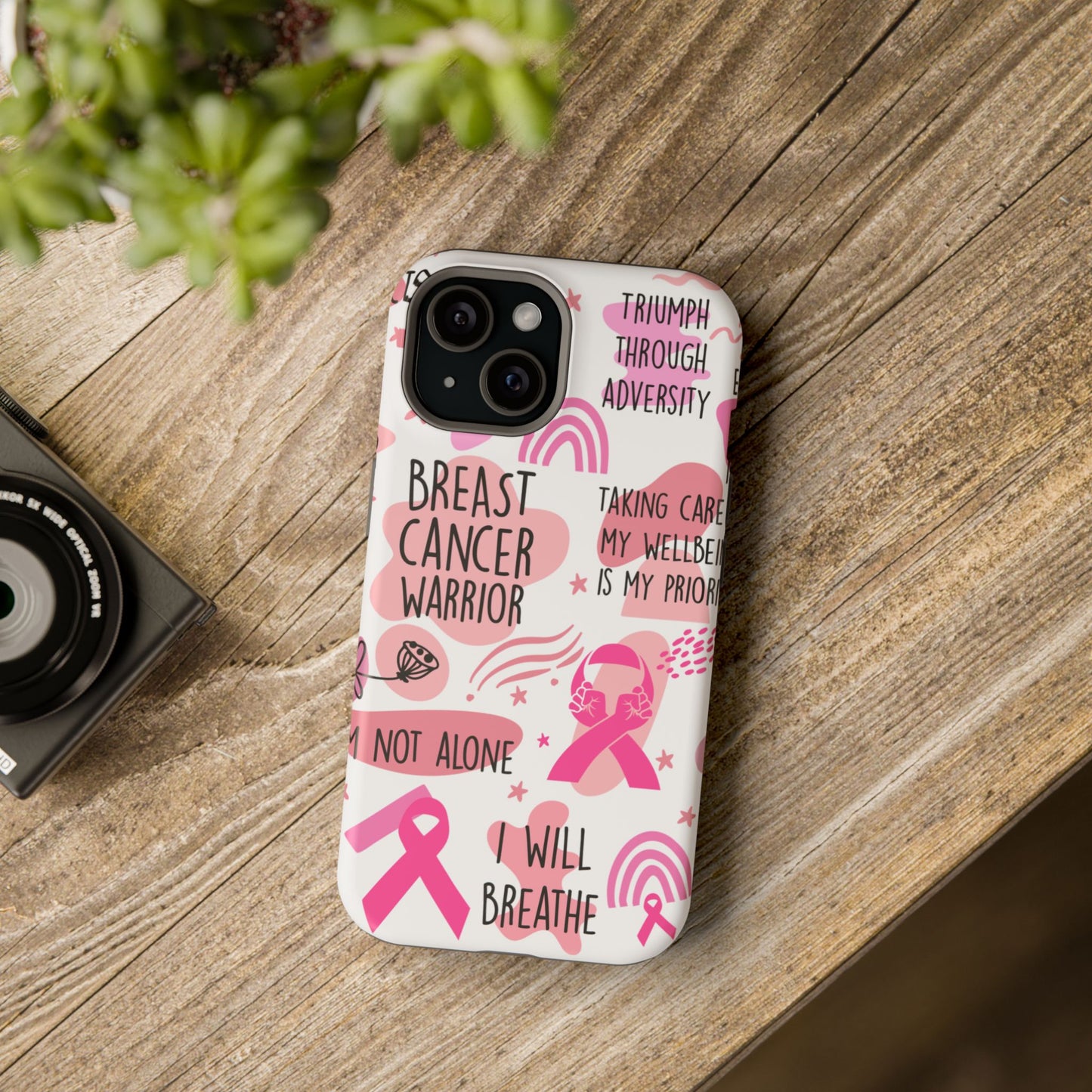 Magnetic Tough Cases - Breast Cancer Warrior