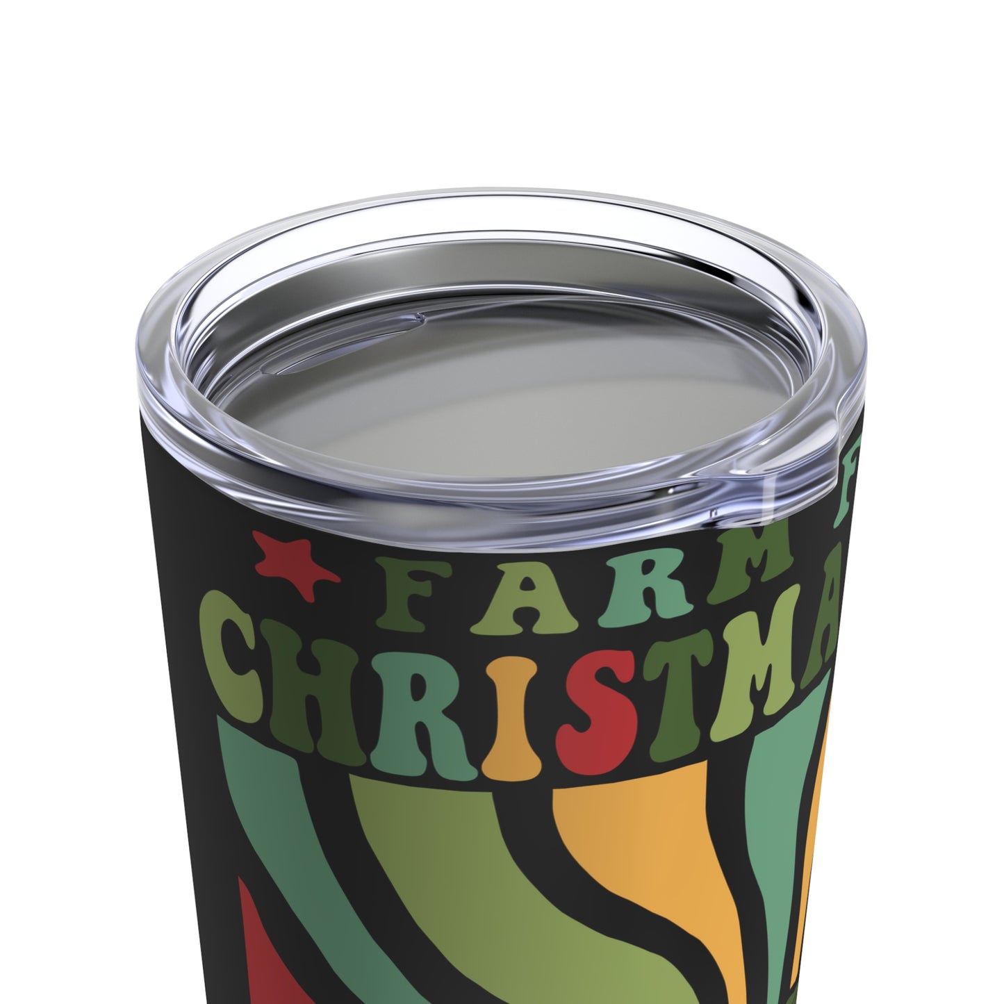 Christmas - Stainless Steel Tumbler 20oz - Farm fresh Christmas Tree