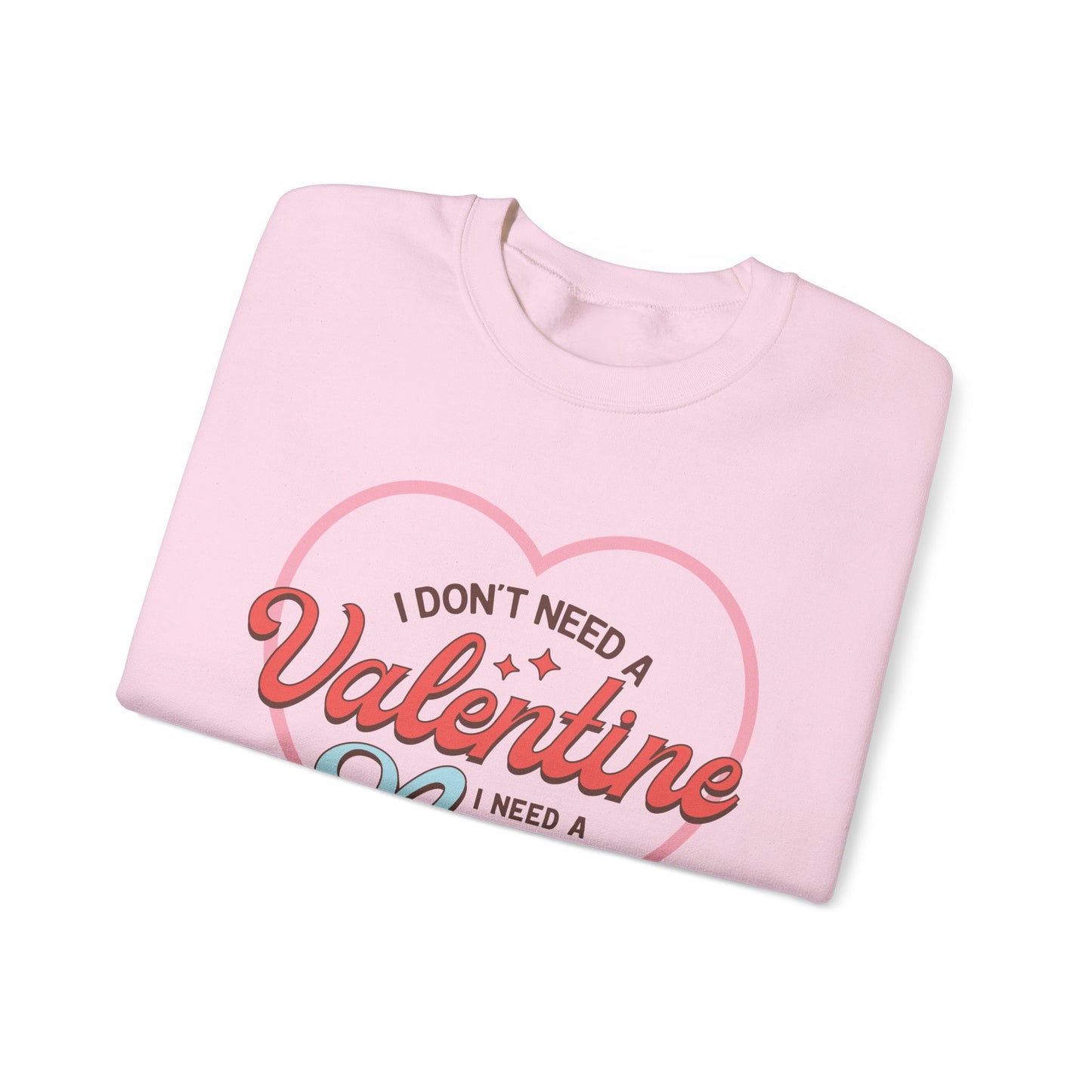 Valentine's - Unisex Heavy Blend™ Crewneck Sweatshirt - Valentine Nap