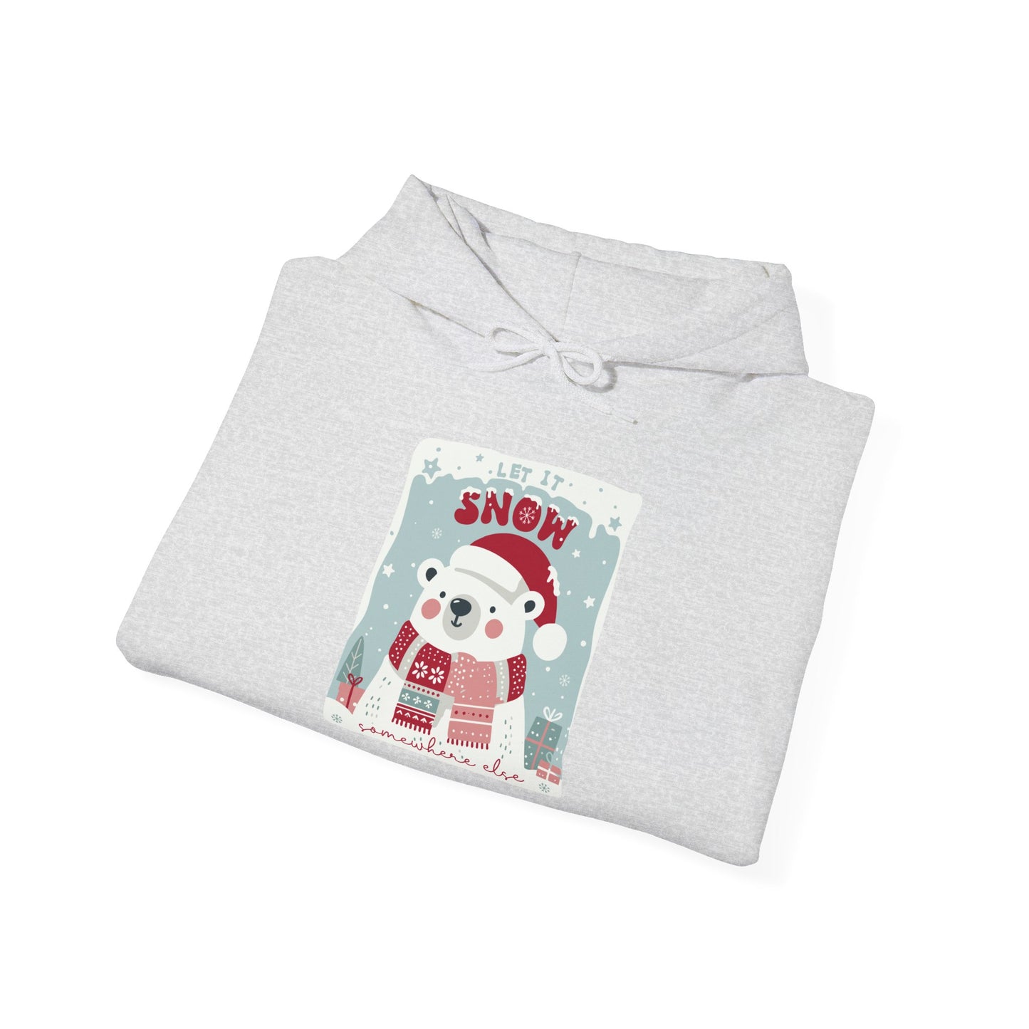 Christmas - Unisex Heavy Blend™ Hooded Sweatshirt - Let It Snow