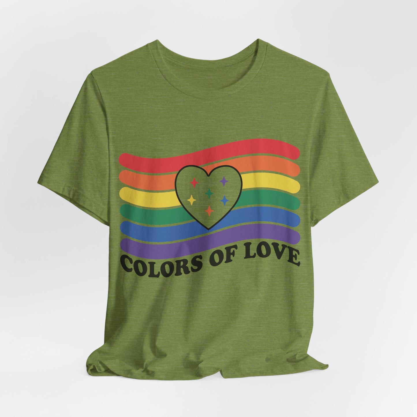 Valentines - Unisex Jersey Short Sleeve Tee - Colors Of Love