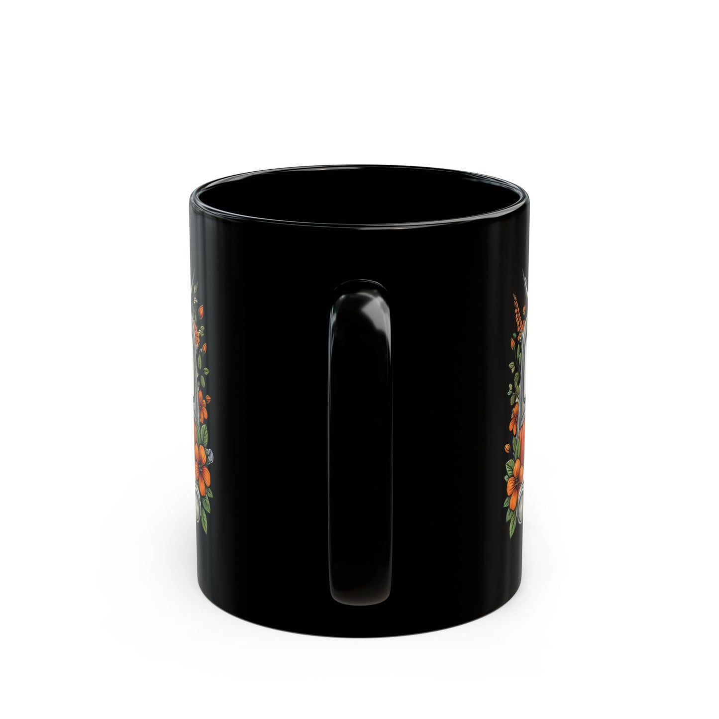 Ceramic Black Mug (11oz, 15oz) - Don't Look Back