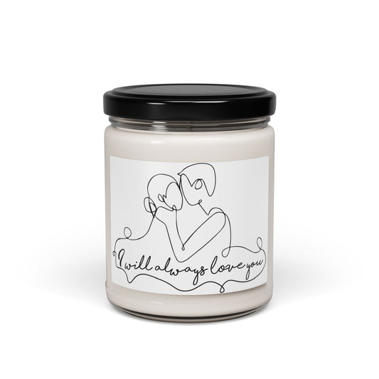 Valentine's - Scented Soy Candle, 9oz - I Will Always Love You