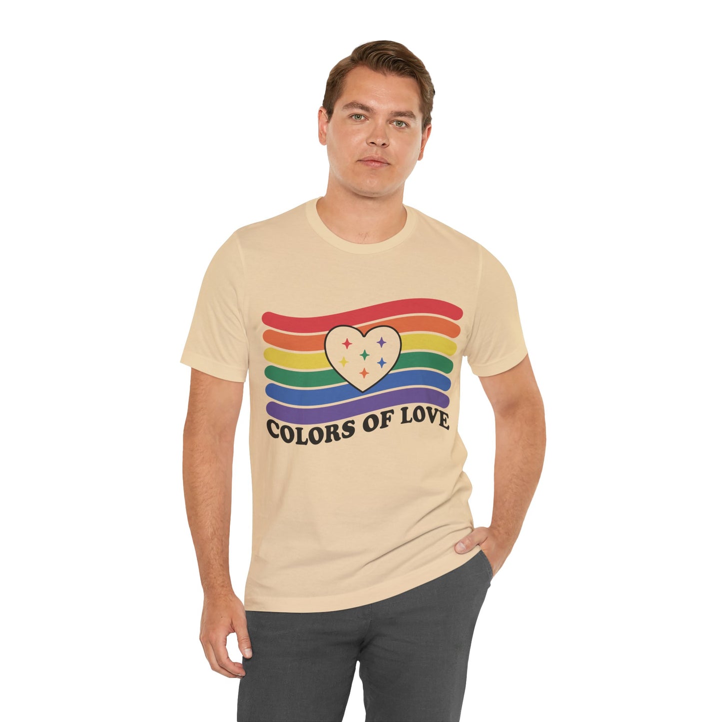 Valentines - Unisex Jersey Short Sleeve Tee - Colors Of Love