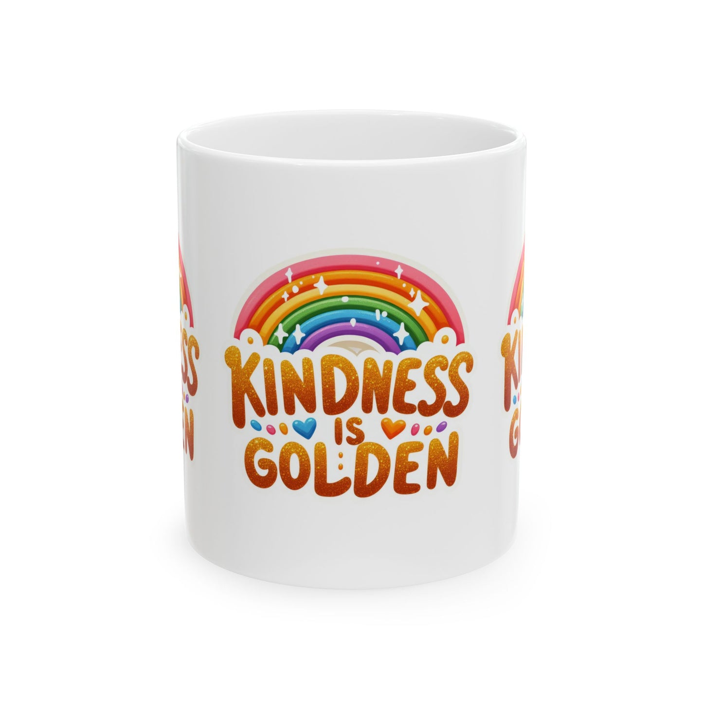 Ceramic Mug, (11oz, 15oz) -  KINDNESS IS GOLDEN