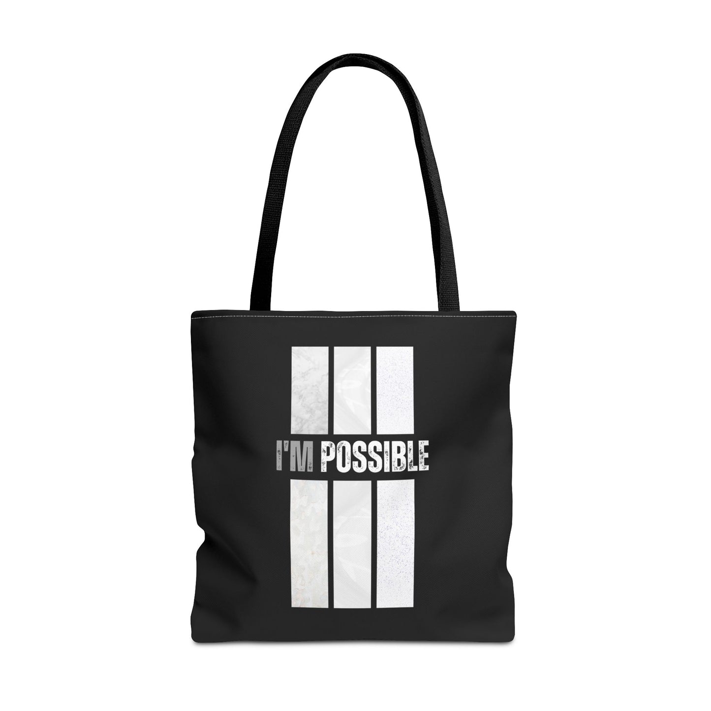 Tote Bag (AOP) - I'm Possible - Black