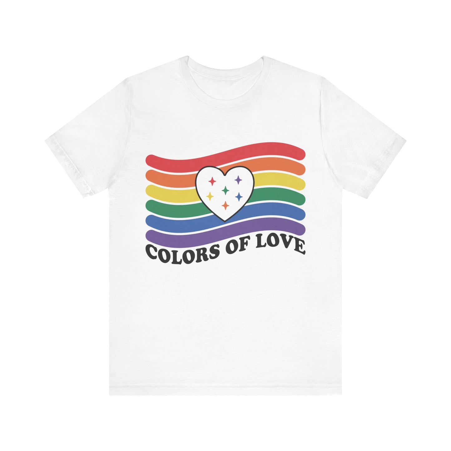 Valentines - Unisex Jersey Short Sleeve Tee - Colors Of Love