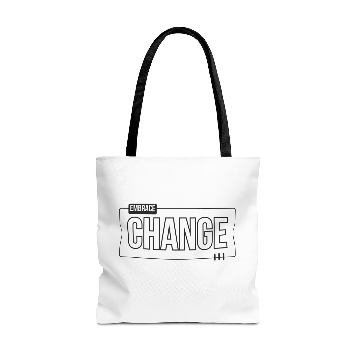 Tote Bag (AOP) - Embrace Change - White