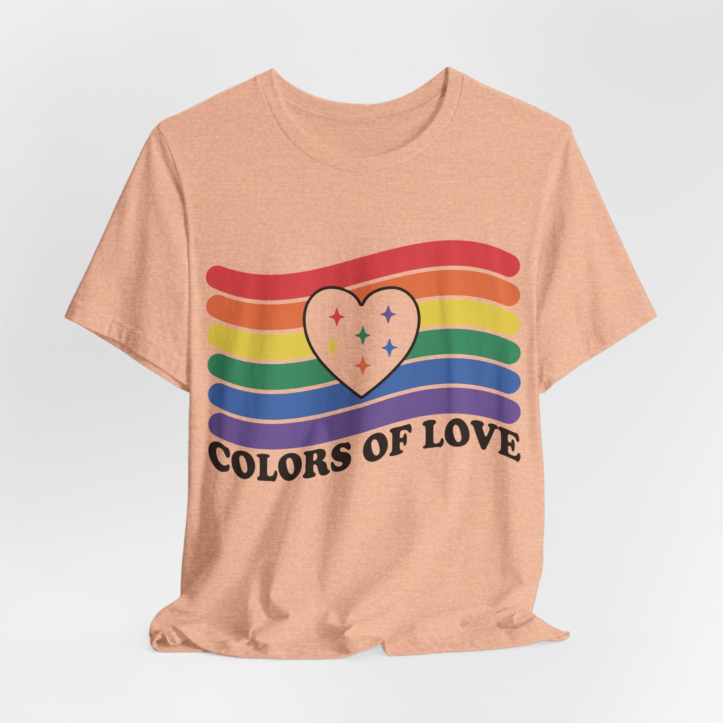 Valentines - Unisex Jersey Short Sleeve Tee - Colors Of Love