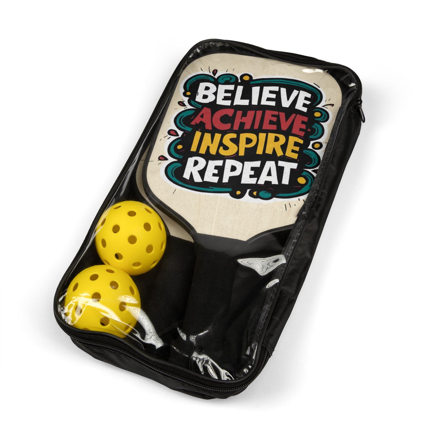 Pickleball Kit - Believe Achieve Inspire Repeat