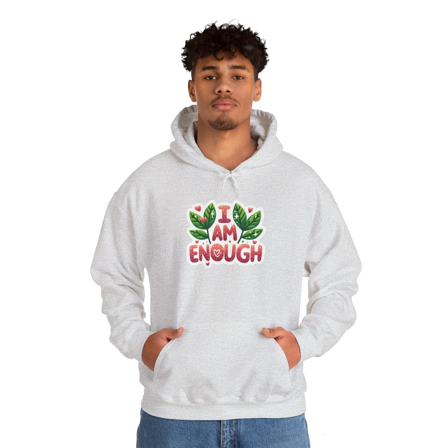 Unisex Heavy Blend™ Hooded Sweatshirt - I AM ENOUGH -