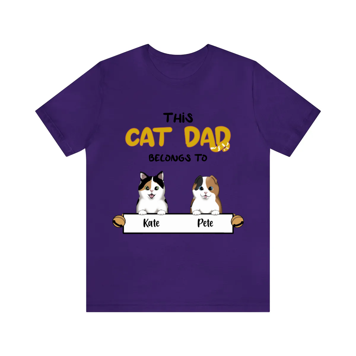 Cutom T-shirt - Unisex Jersey Short Sleeve Tee - Cat Dad shirt