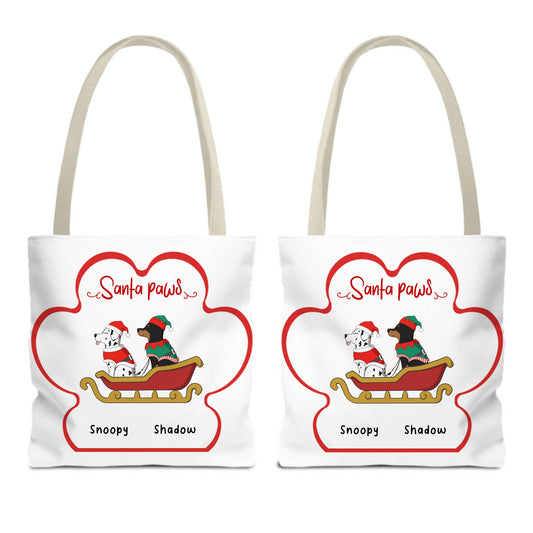 Customized Tote Bag (AOP) - Santa Paws