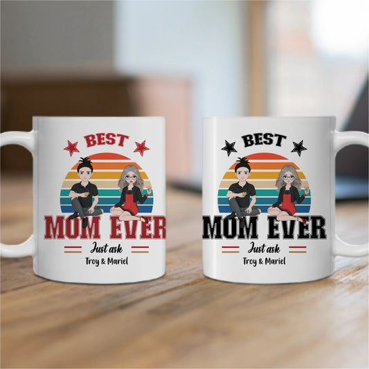 Customized Ceramic Mug, (11oz, 15oz) - Best Mom Ever