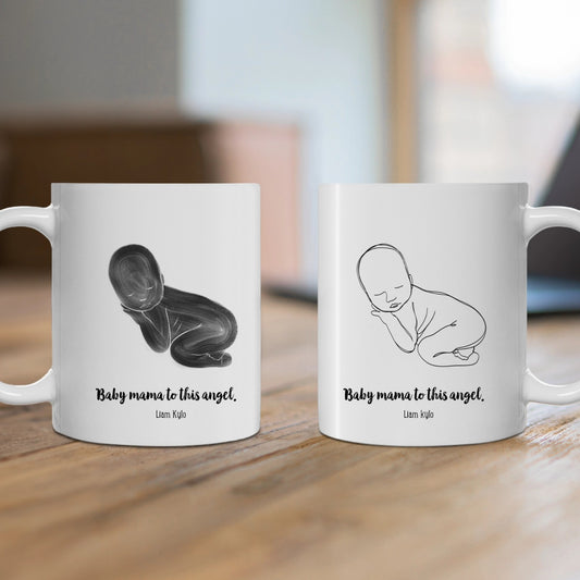 Customized Ceramic Mug, (11oz, 15oz) - Baby Momma