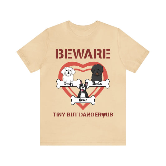 Customized Unisex Jersey Short Sleeve Tee - Beware Design