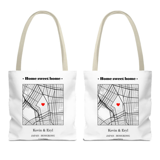 Customized Tote Bag (AOP) - Home Sweet Home