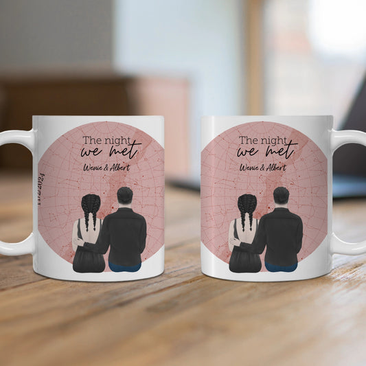 Customized Ceramic Mug, (11oz, 15oz) - The Night We Met