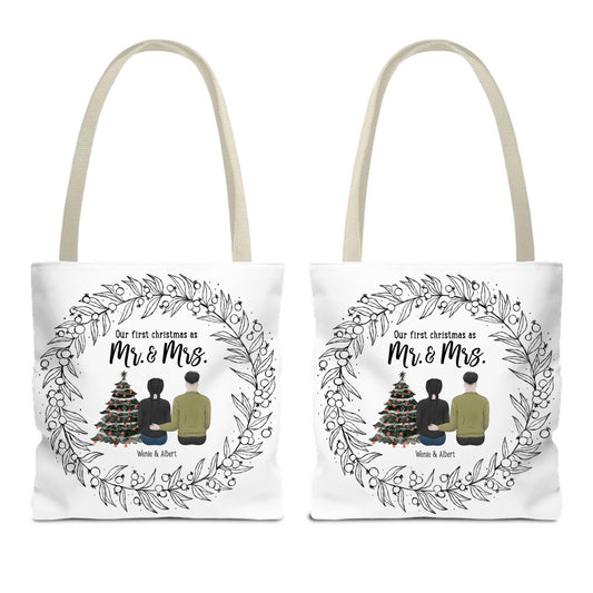 Customized Tote Bag (AOP) - Mr.& Mrs. Design