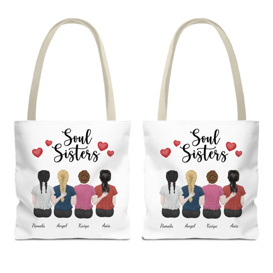 Customized Tote Bag (AOP) - Soul Sisters