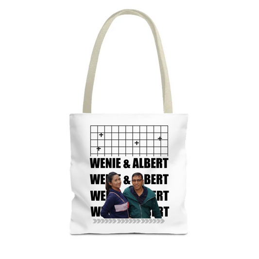 CUSTOMIZABLE - Tote Bag (AOP) - GRID (UPLOAD YOUR OWN IMAGE & TEXT)