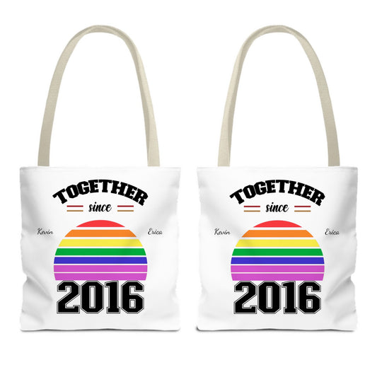 Customized Tote Bag (AOP) - Together Since Design