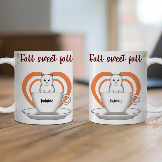 Customized Ceramic Mug, (11oz, 15oz) - Fall Sweet Fall