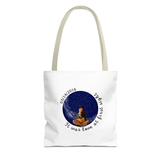 CUSTOMIZABLE - Tote Bag (AOP) - STAR MAP (INPUT IMAGE & TEXT)